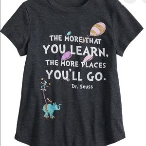 Gray Dr Seuss cute gray tee